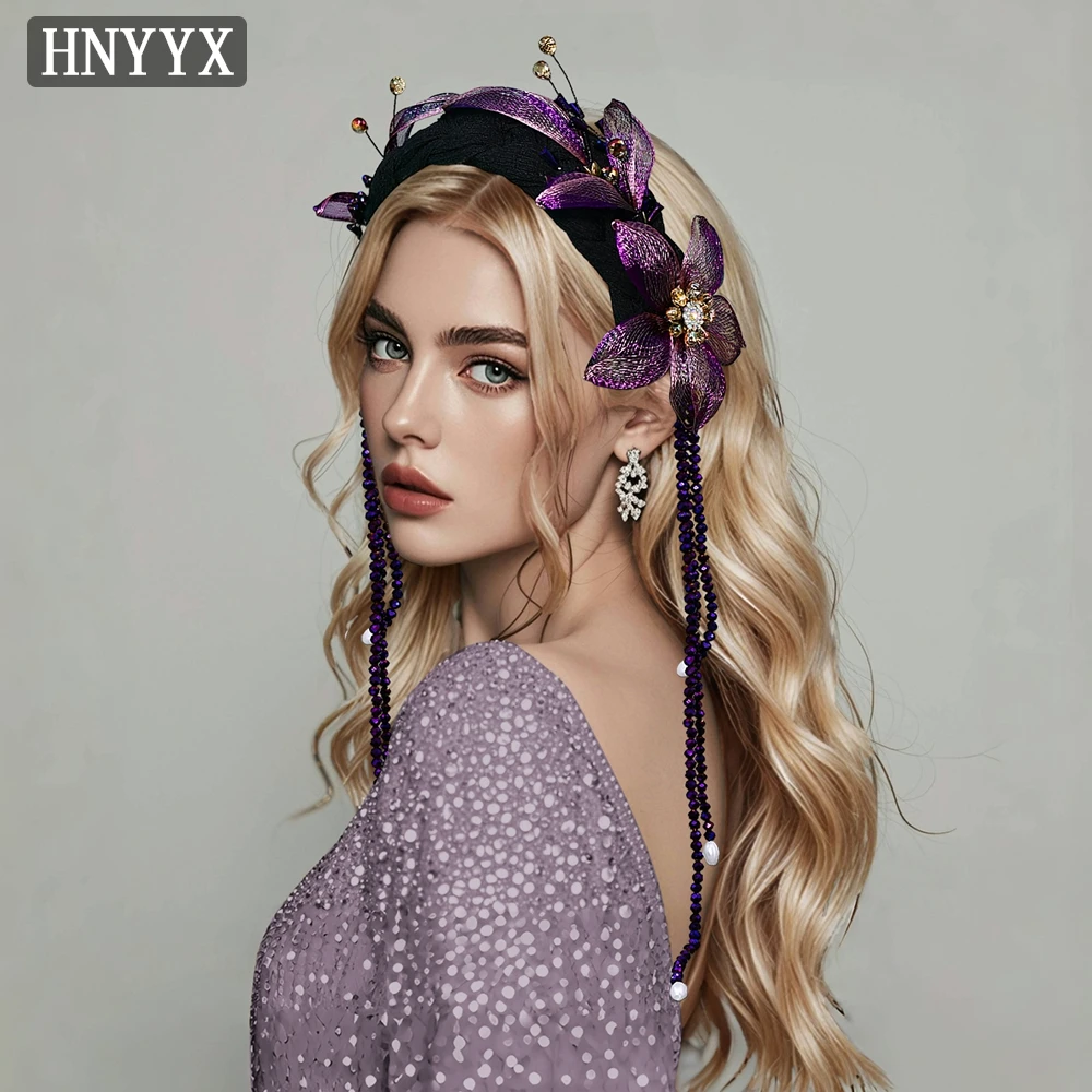 

HNYYX Thick Sponge Headband for Women Fashion Girl Wide Hair Band Baroque Head Hoop Gorgeous Women Hair Accessories A370