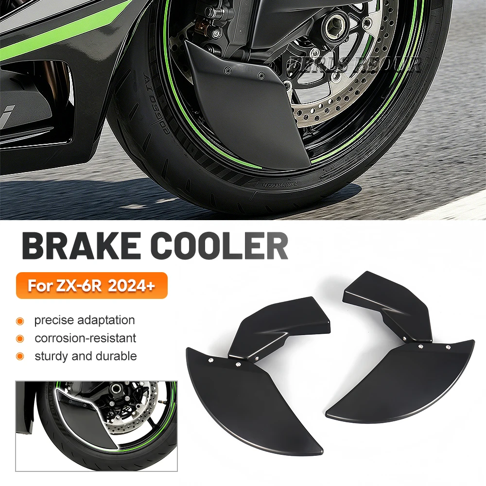 

Front Disc Cooling Air Ducts Brake Caliper Cooler Kit Motorcycle Accessories For KAWASAKI ZX6R ZX-6R ZX 6R 636 2024 2025 2026