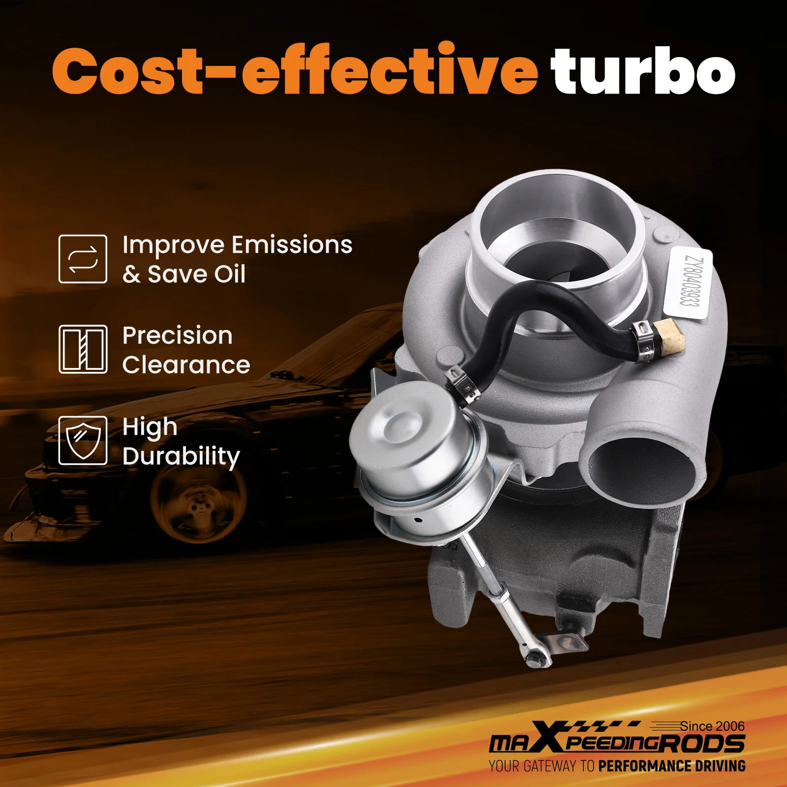 T25 T28 GT25 GT28 GT2871 GT2860 A/R .64 Universal Turbo Charger for 1.5-2.0L Billet Turbocharger Turbine Up to 400HP