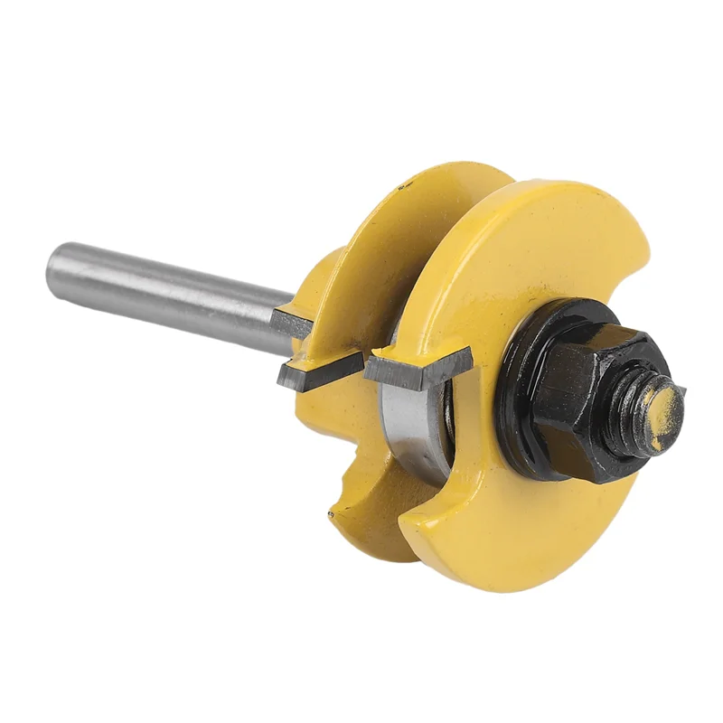 ABRW-9Pc1/4 Set di punte per router per porta dell'armadio con pannello rialzato con gambo - Punte per router per la lavorazione del legno Ogee a 3 bit