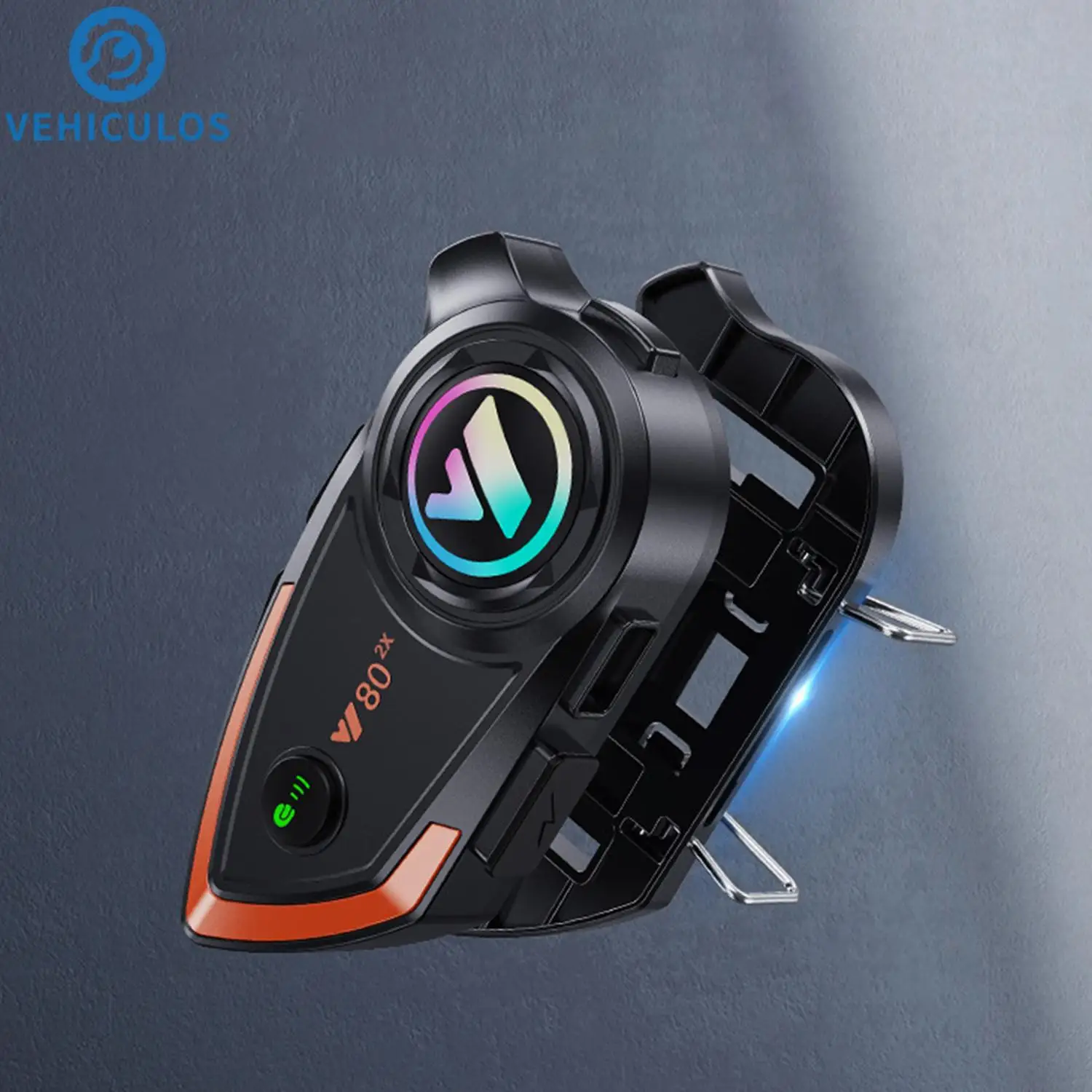 

Motorcycle Y80-2x Intercom Bluetooth Helmet Headset Noise-Cancelling IPX6 Waterproof Music Player Interphone Bluetooth Headset