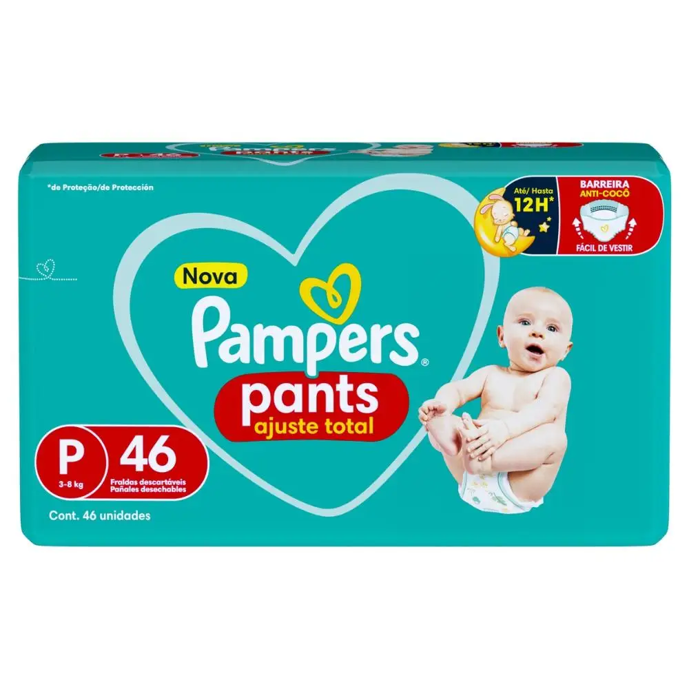 Diaper Pampers Pants Total Fit P with 46un