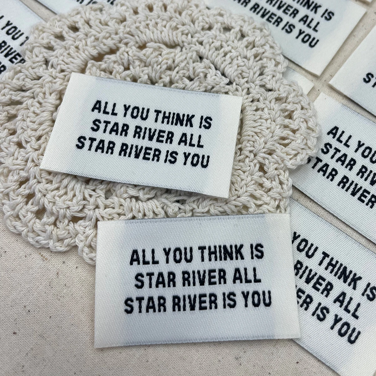 Fabric Woven Label Patch for Clothes - DIY Sewing  On Embroidered Tags，Clothing Repair Patches for Jeans Pants Jackets view 4