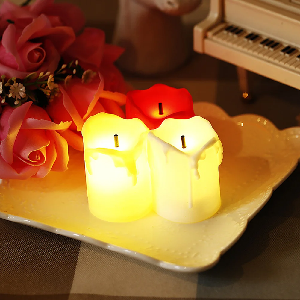 

Led Simulation Light Flameless Warm White Lights For Room, Wedding Party Decoration Powered Tea