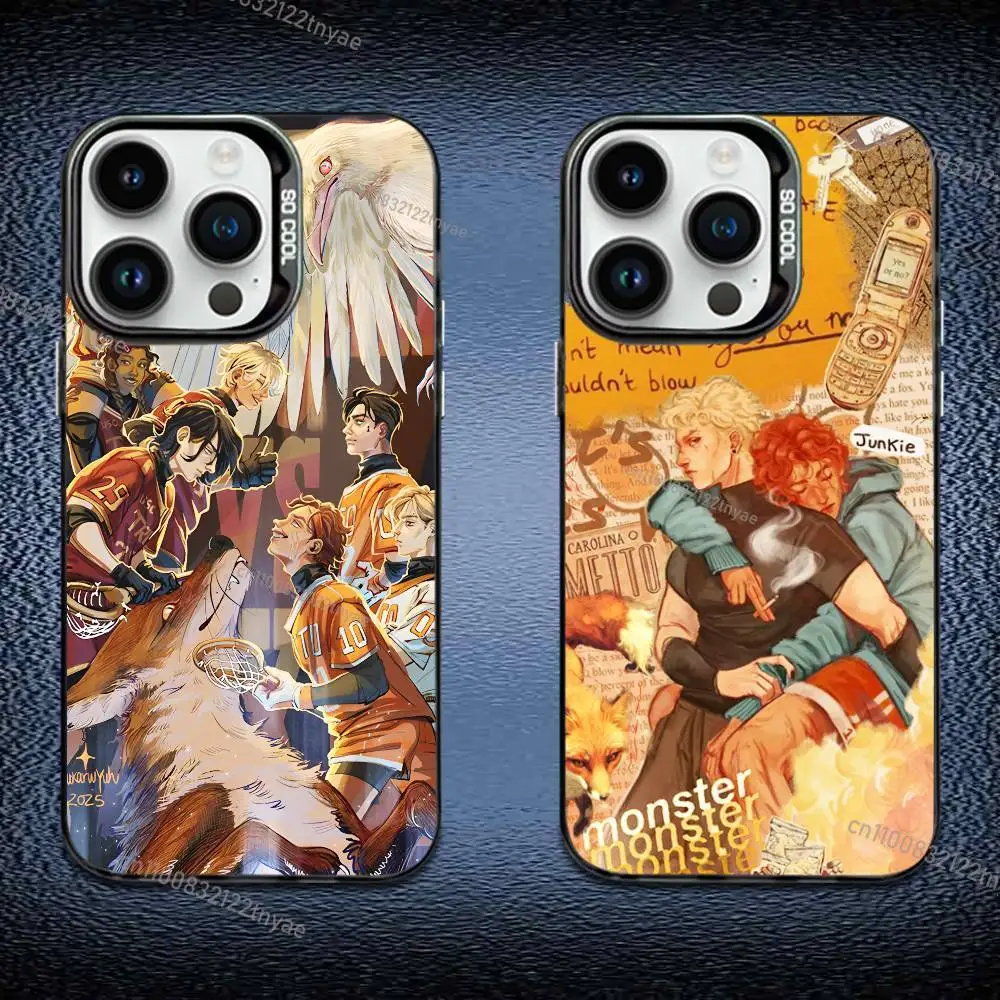 

T-The foxhole court Phone Case For iPhone 17,16,15,14,13,12,11 Pro Max Plus Colorful Gradient Soft TPU Black Cover