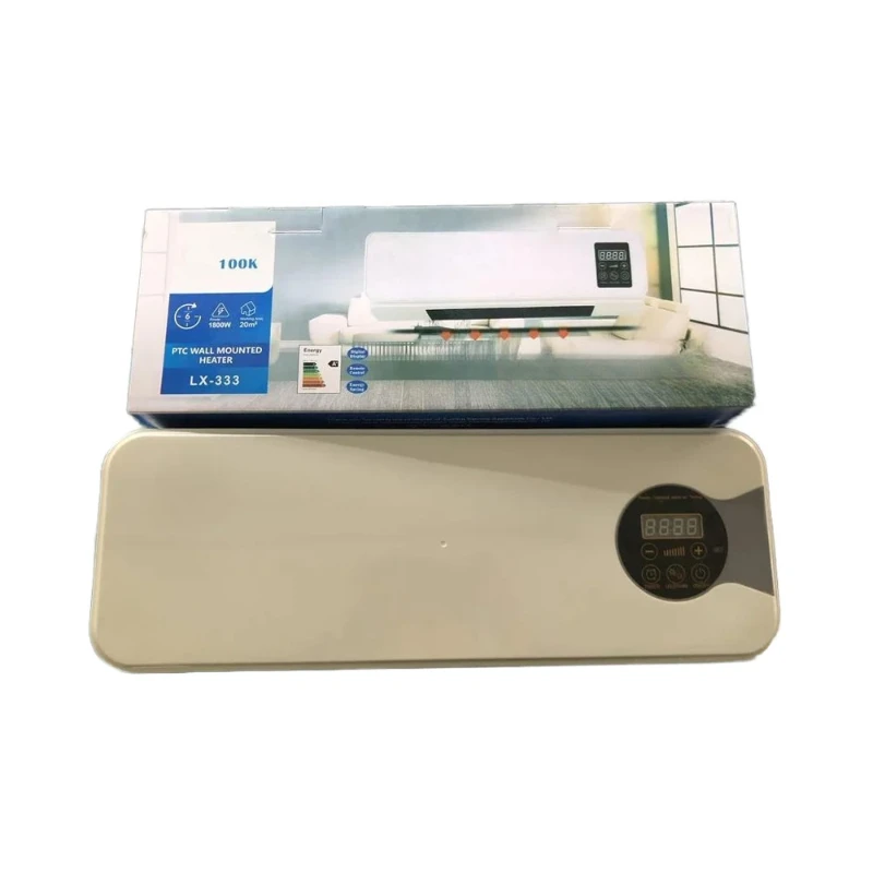 

Mini PTC Ceramic Smart Heater Fan Portable Wall Mounted Remote Control Living Room Bedroom Overheating Protection 110V Bathroom