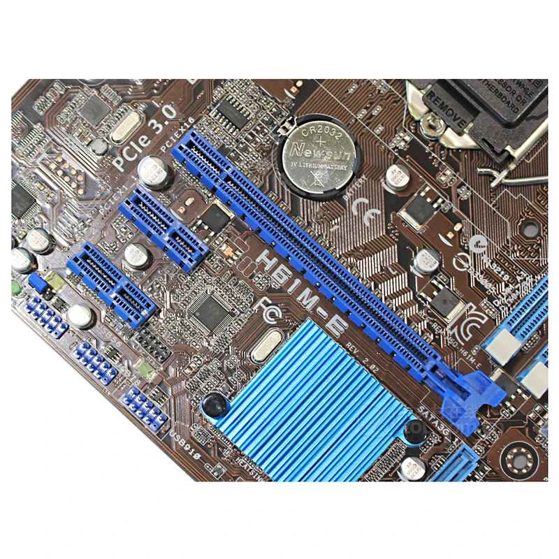 Para intel usado h61 H61M-E placa-mãe original lga 1155 ddr3 16gb para usb2.0 sata2 desktop mainboard