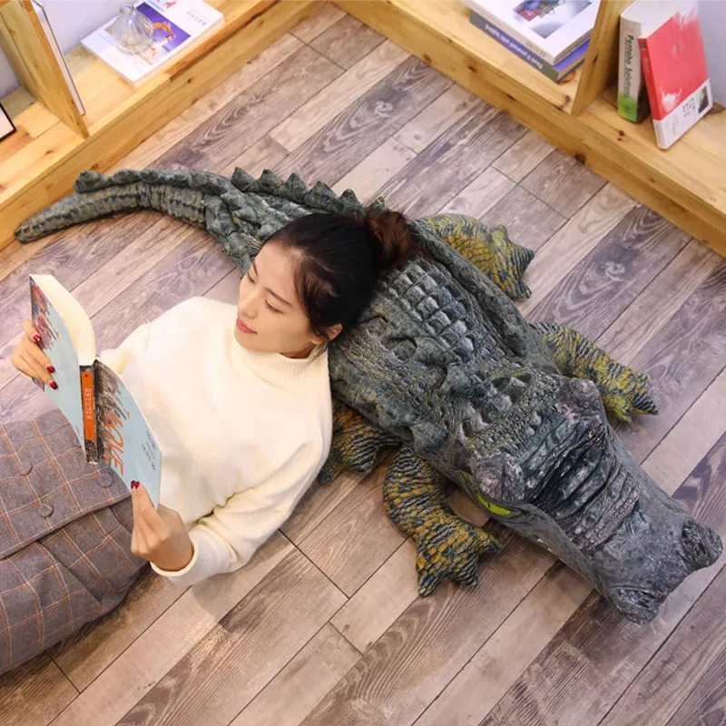 40cm Reallife Plush Crocodile Toy Stuffed Simulation Animal Soft Doll Alligator Pillow for Children Birthday Gift for boy