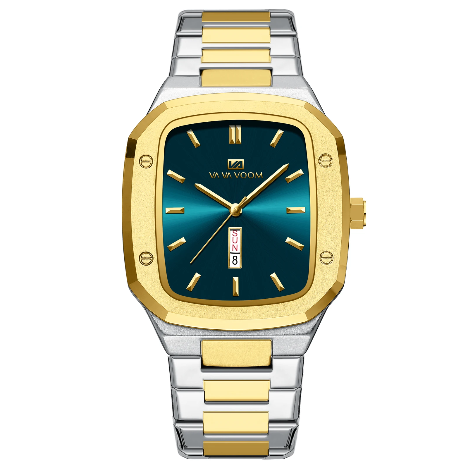 Novo Relógio de Quartzo Mascul - Luxury Watch Gold And Black avaliação e preço