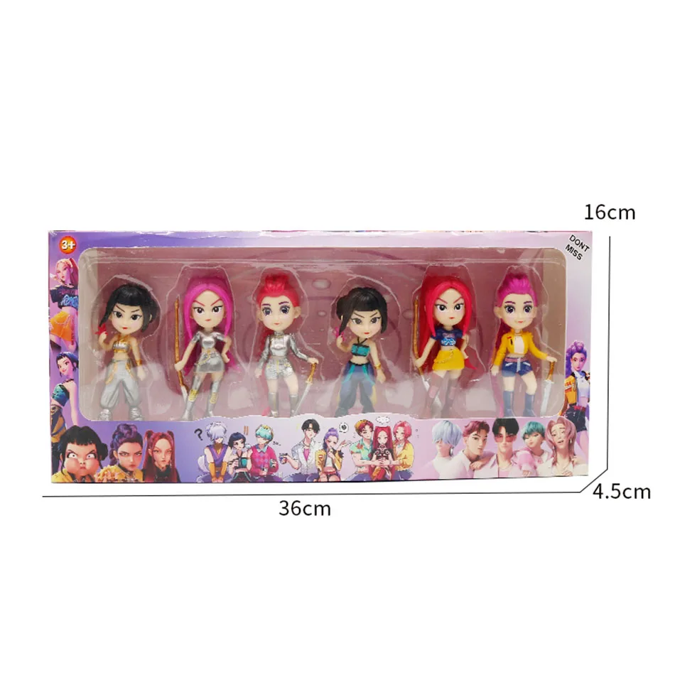 2026NEW Kpop Devil Hunter Rumi Zoe Mira anime polivinile cloruro collezione di personaggi bigiotteria da tavolo Regalo di Capodanno per bambini