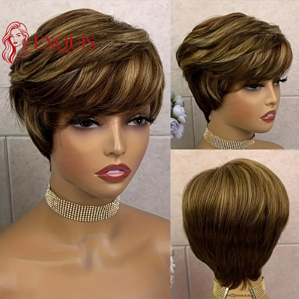 p427-6inch-pixie-cut-short-curly-human-hair-full-machine-wig-brazilian-virgin-remy-adjustable-elastic-cap-comfortable-breathable