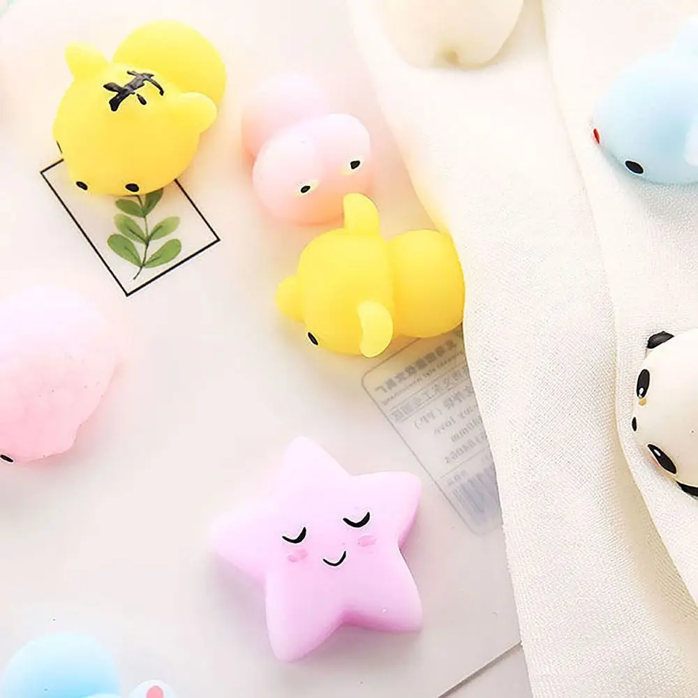 Juguete de descompresión de animales bonitos, juguete suave y pegajoso para aliviar la presión, alivio del estrés, juguete para apretar, regalo divertido