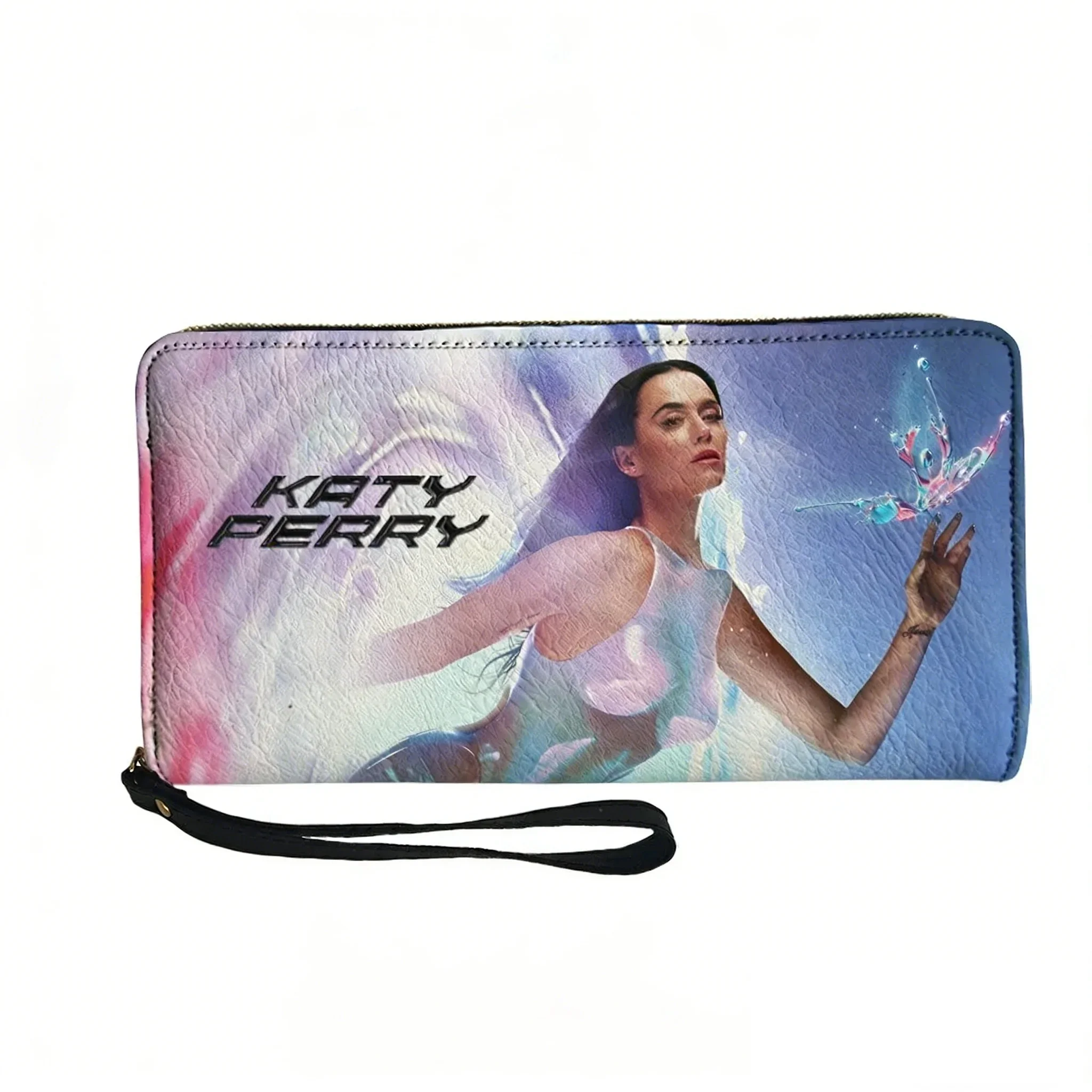 

Кошелек-портмоне Katy Perry Singer Custom Sprunki, мужской и женский, на молнии, с двойным принтом, портативный, подарочная сумка
