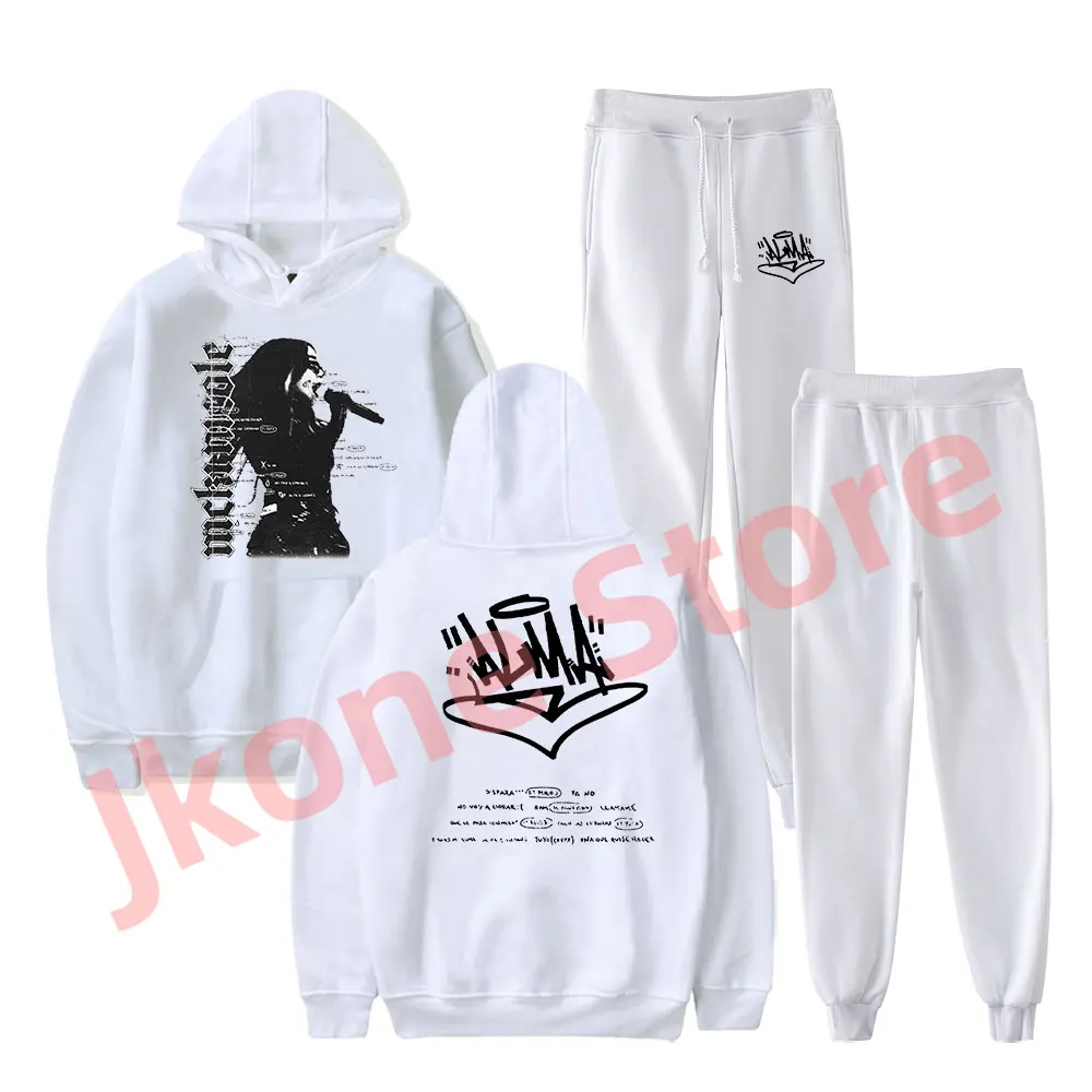 Nicki Nicole Abre Su Alma Tour Merch Hoodies Set New Logo Sweatshirts Women Men Fashion Casual Streetwear