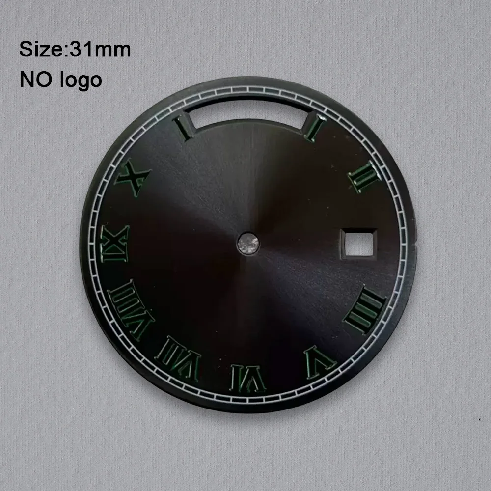 No Logo 31mm Day And Date Blank Dial For 8285 Movement No Luminous Custom Logo Watch Dials Hands Case Accessories Repair Tools
