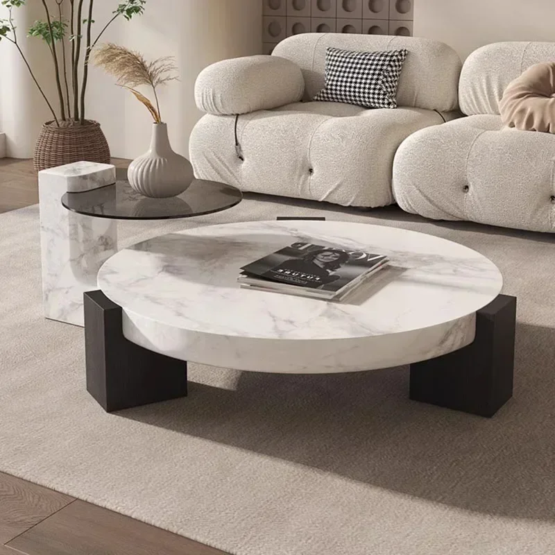 

Журнальный столик в скандинавском стиле для гостиной, гламурный антикварный круглый журнальный столик, современный дизайн, стол Basse Ronde De Salon, мебель