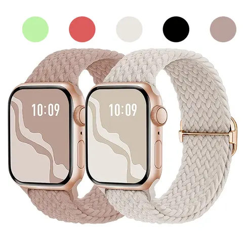 Apple watch 울트라 밴드 용 땋은 루프 스트랩 49mm 44mm 40mm 45mm 41mm 42mm 38mm 탄성 솔로 팔찌 iWatch series9 8 7 6 se 3 Apple watch 울트라 밴드 용 땋은 루프 스트랩 49mm 44mm 40mm 45mm 41mm 42mm 38mm 탄성 솔로 팔찌 iWatch series9 8 7 6 se 3
