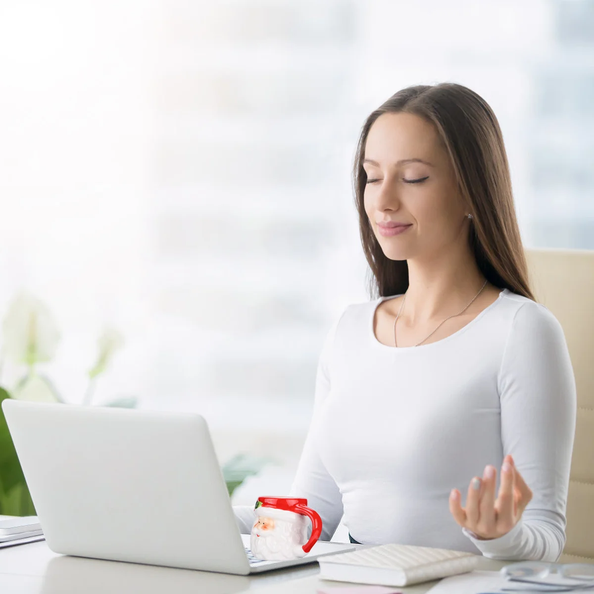 

Holiday Mug Christmas Cup Santa Mugs Clearance with Pattern Claus Cute Morning