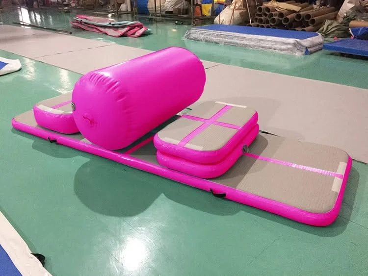 Black A Set of Small Inflatable Jumping Mat Gymnastic Air Tumble Track Inflatable Sport Airtrack For Gym