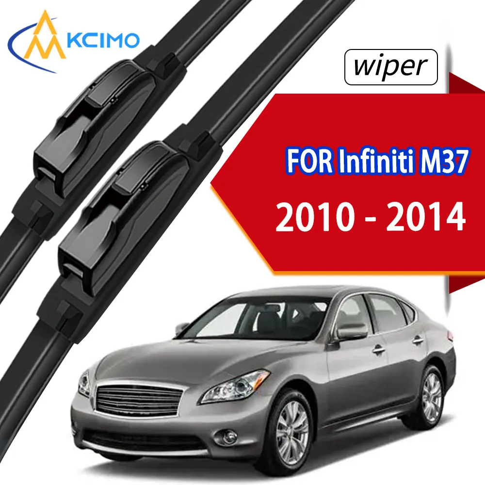

2Pcs Front Windscreen Wiper Blades For Infiniti M37 2010-2014 High Quality Long Life Rubber Wipers