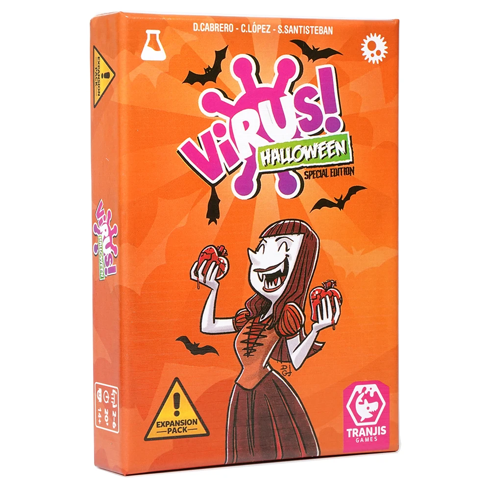 Virus! Halloween Special Edition Carton packaging Expansion Pack  terrifying cards to your Virus deck! for a spooky experience