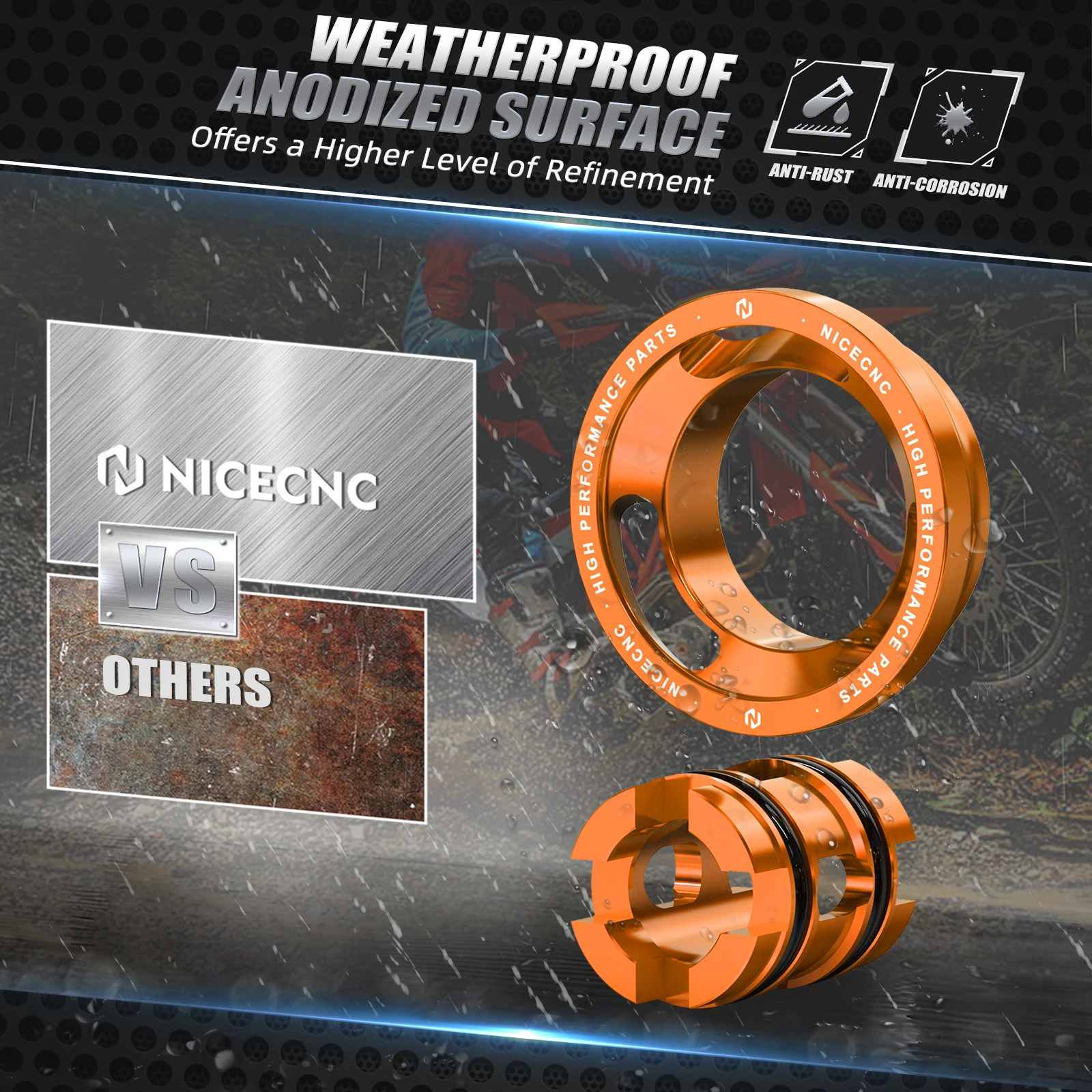 NICECNC For KTM EXC 300 2017-2023 Fork Lowering Kit XCW 500 EXCF 350 TPI 6 Days EXC 250 XCW 300 17-23 XCF-W 350 500 2020-2023