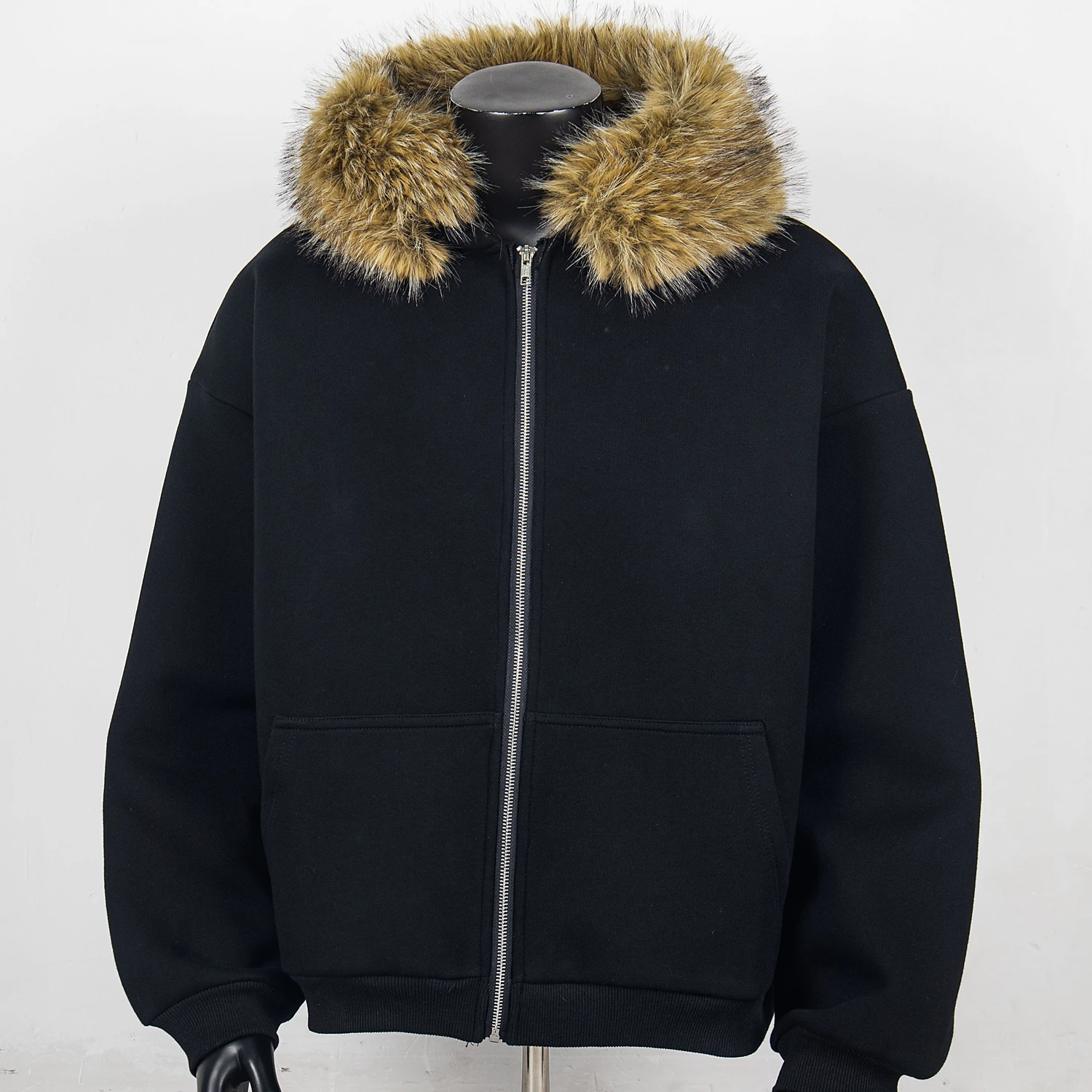 

КардиганCUCK Vultures YZY Kanye Seat Mountain Sculpture со съемным меховым воротником, пуловер с капюшоном для мужчин и женщин, лучшее качество с капюшоном