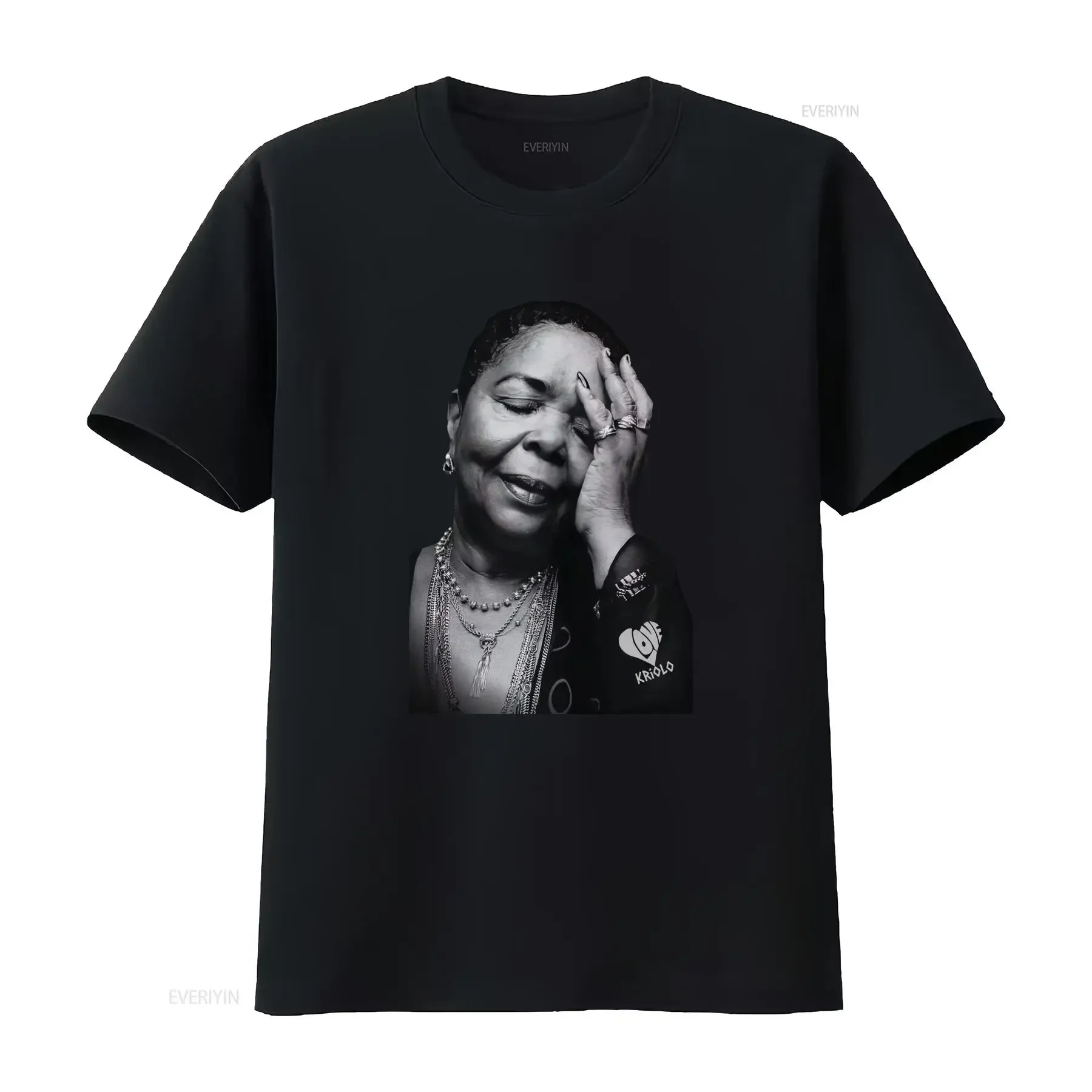 Camiseta Cesaria Evora África Cabo Verde Ultra Cotton Cape Love Kriolo, manga larga o corta, vintage, lavada, suave, gráfica, informal