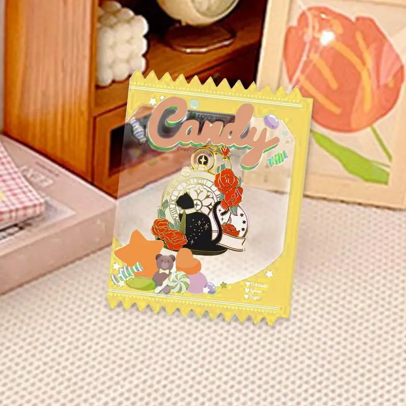 Bolsa de almacenamiento de insignias de Anime japonés, estuche de exhibición de insignias, bolso colgante, accesorio de llavero de moda