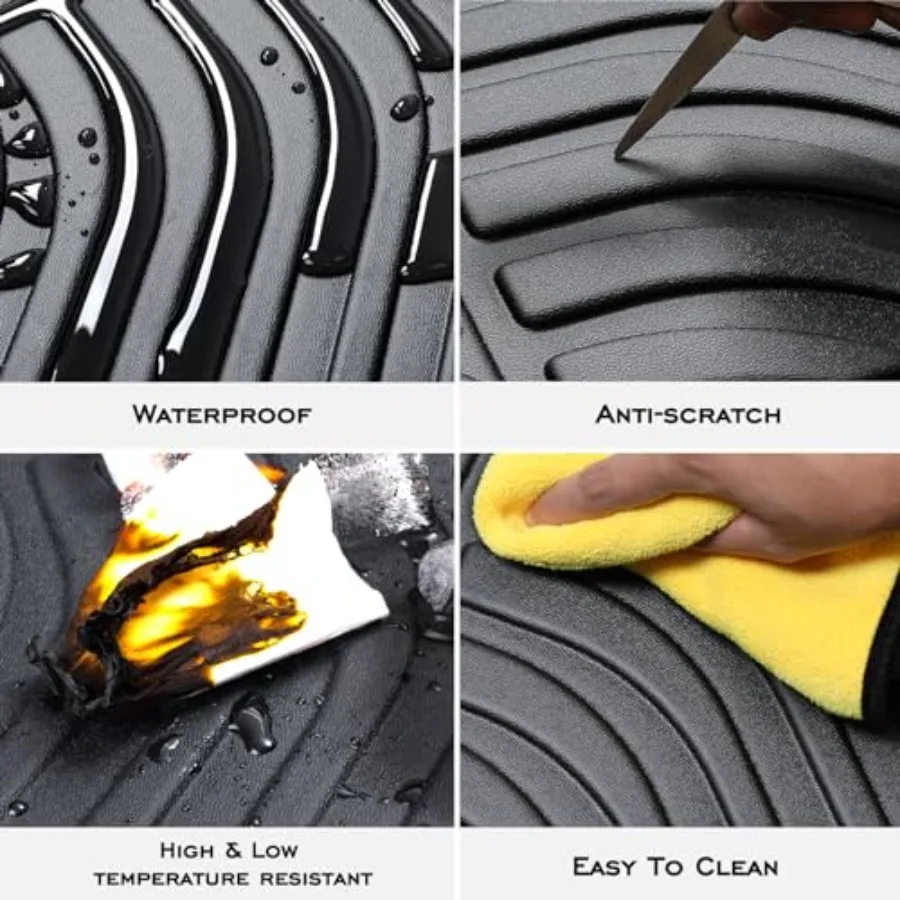 جميع الأحوال الجوية الحصير وفرش صندوق السيارة لـ Kona 2024 2025 2026 مخصص صالح الحصير المطاطي المقاوم للماء لـ SE SEL NLine Limited M