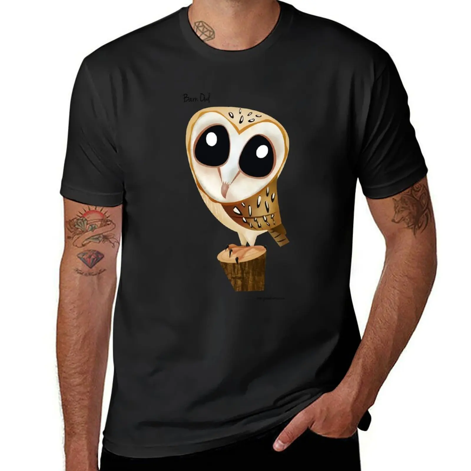 Barn Owl T-Shirt sublime aesthetic clothes blacks black t-shirts for men