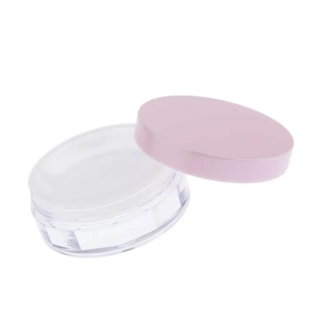 Makeup Powder Case Portable Empty Compact Plastic Powder Box with Tray for Professional Makeup Kit
