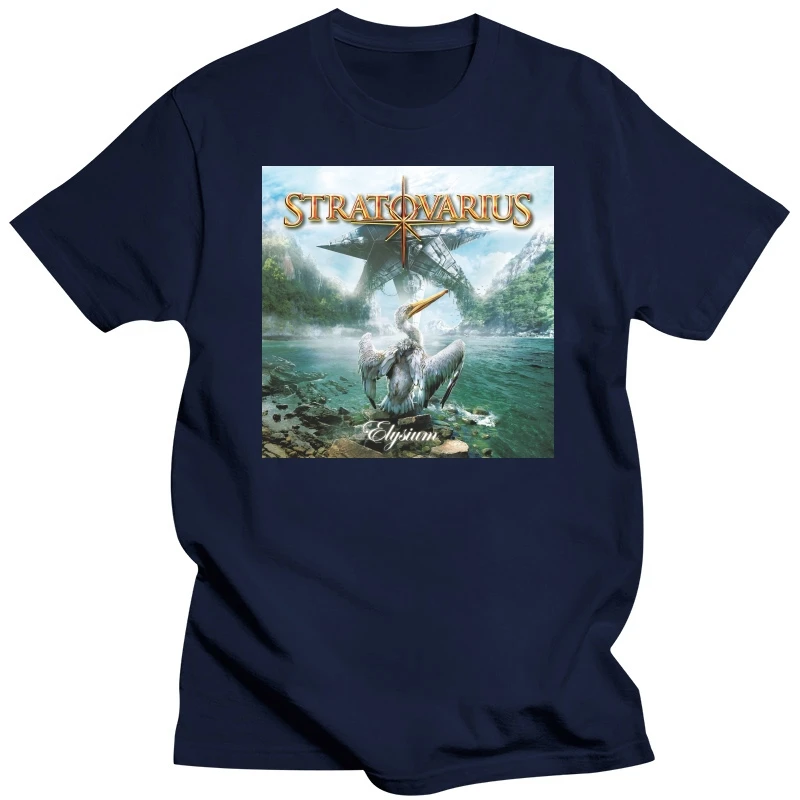 STRATOVARIUS BAND 1 Black New T-shirt Rock Rock Band Shirt Rock Tee Casual Short Sleeve T Shirt Novelty Top Tee Plus Size