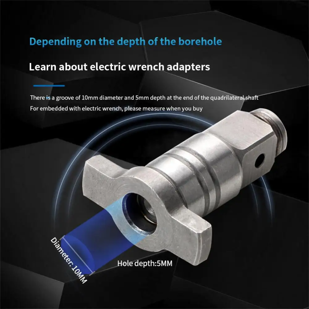 Electric Wrench Adapter Electric Brushless Impact Wrench Impact Wrench Shaft Shaft Accessories Dual Use Cordless Wrench Part