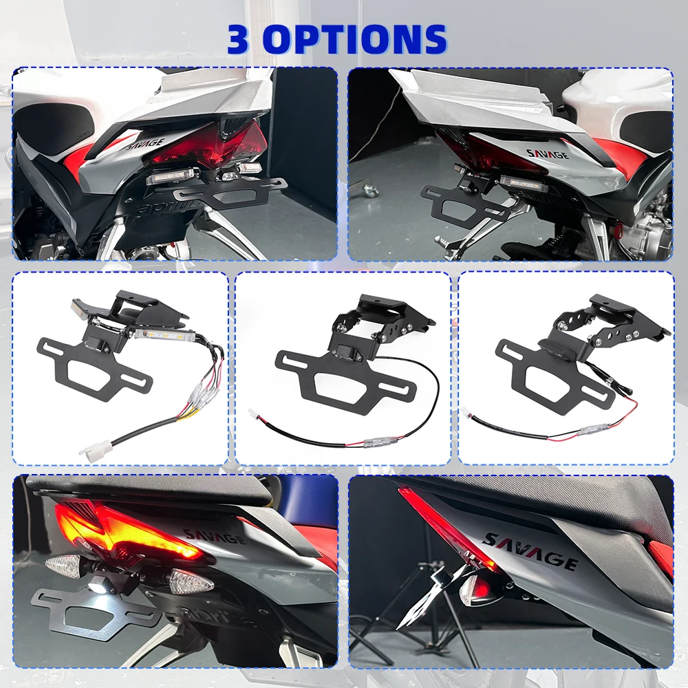 

2026 RSV4 RS 660 Tail Tidy License Plate Bracket Holder For Aprilia Tuono 660 V4 RS660 RSV4 1100 2020-2026 LED Turn Signal Light