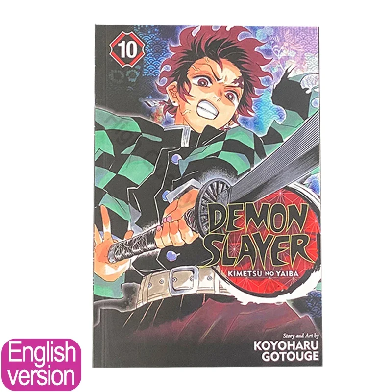 

1 Book Japanese Anime Demon Slayer Kimetsu No Vol 10 Youth Manga Book English Comic Book Set