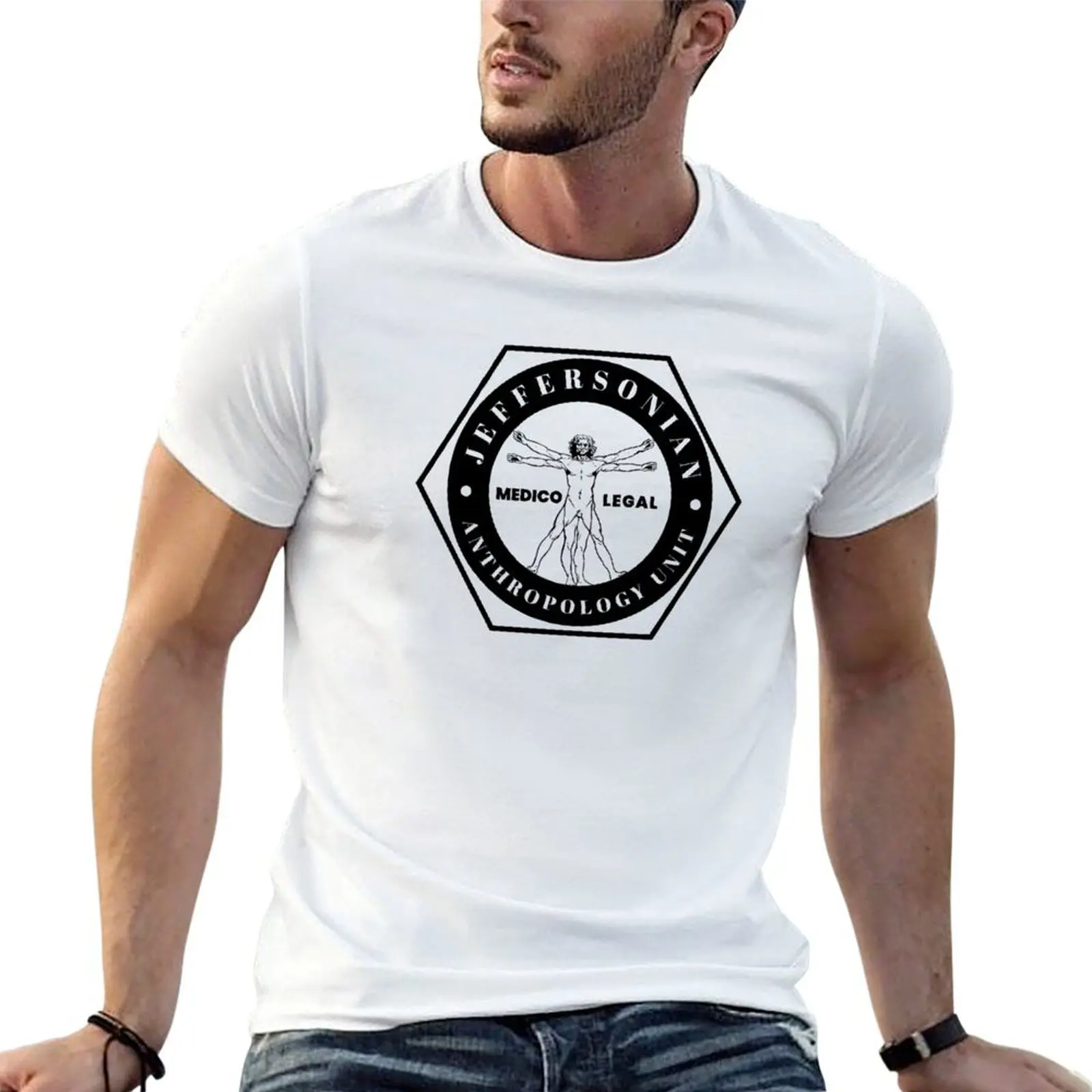 معهد جيفرسونيان وحدة الأنثروبولوجيا تي شيرت قطن تي شيرت حزمة مضحك تي شيرت قطن تي شيرت للرجل جرافيك تي شيرت #1