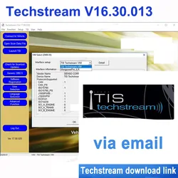 Newest For Toyota Techstream V16.30.013 scanning software ECM ECU mini reprogrammed diagnose programming reprogramming coding