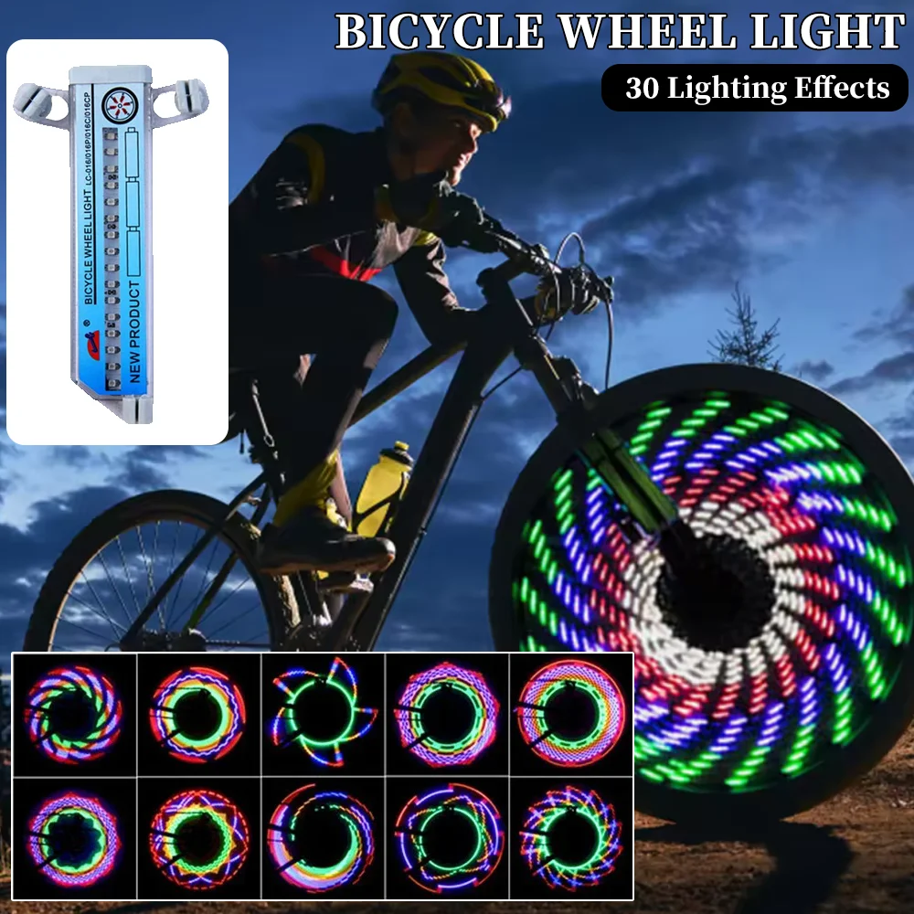 

Bicycle Wheel Light LED Colorful Spoke Light Mountain Bike Silicone Safety Light Essential Night Riding Gear Multiple Modes
