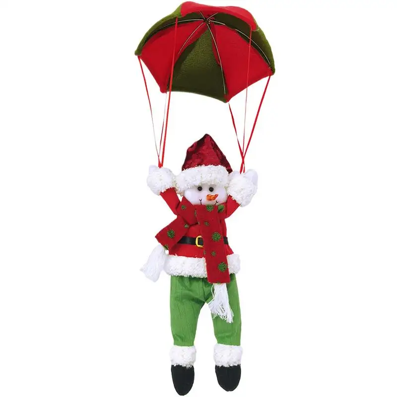 Christmas Parachute Santa Claus Christmas Parachute Decoration Winter Decoration Santa Claus Or Snowman Doll Ornament For Home