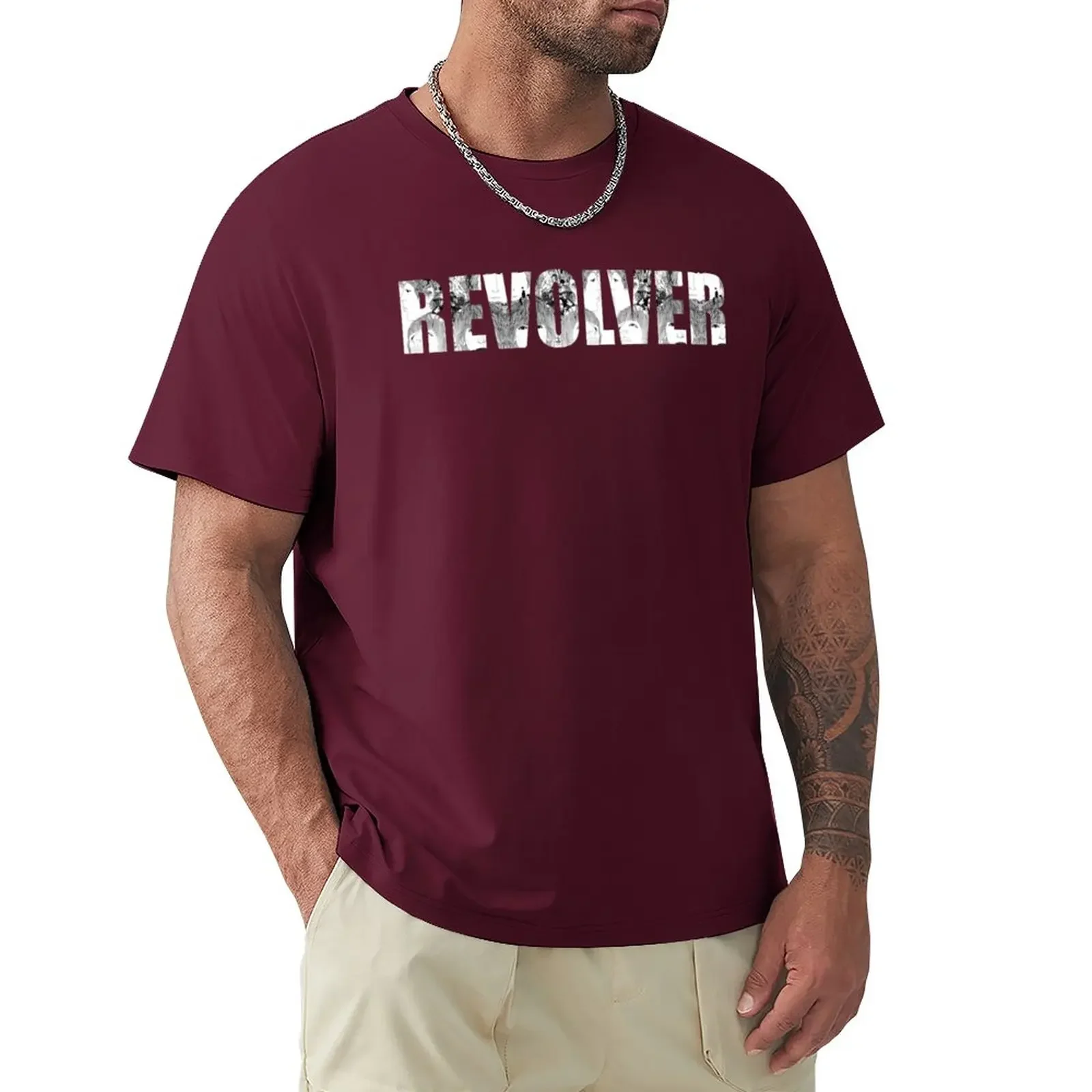 

Revolver - Album Logo T-Shirt quick-drying plus sizes fitted t shirts for men