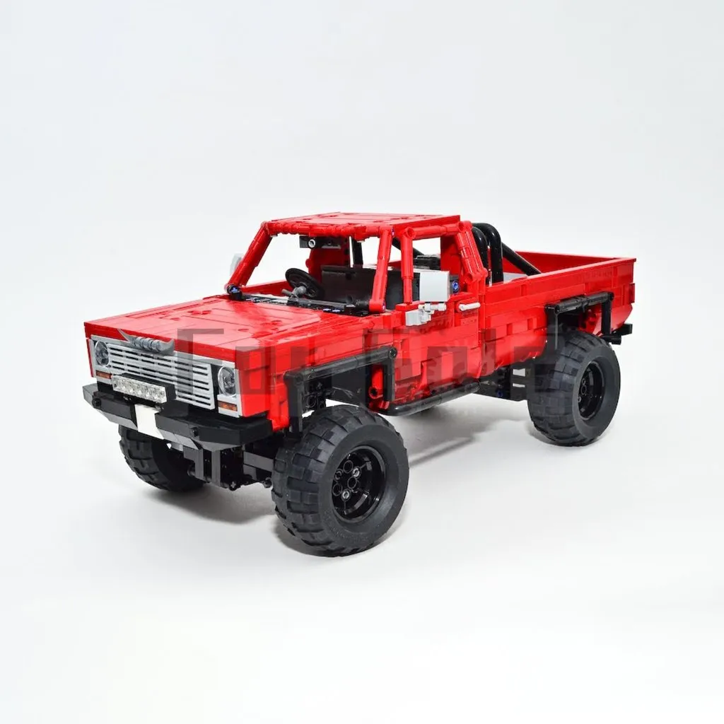 

Moc-70537 Silverado K30 Pickup by Filsawgood Building Block Puzzle Toy Electric Model For Kids Gift