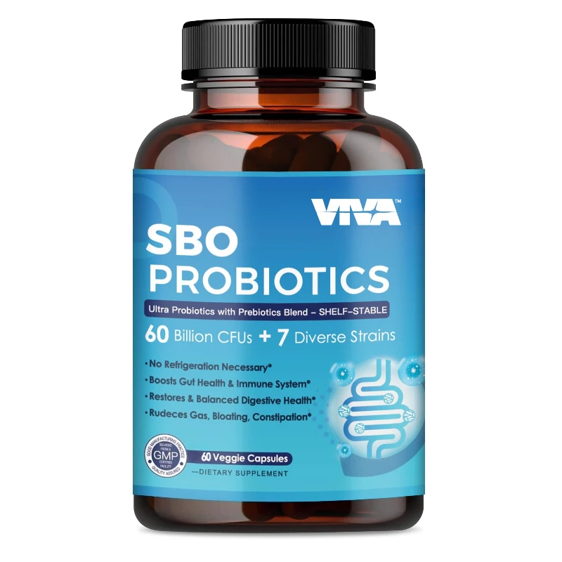 

SBO Probiotics 60 капсул Вегетарианские капсулы способствуют здоровью кишечника, пищеварению и иммунитету. Безглютеновая смесь Super Food