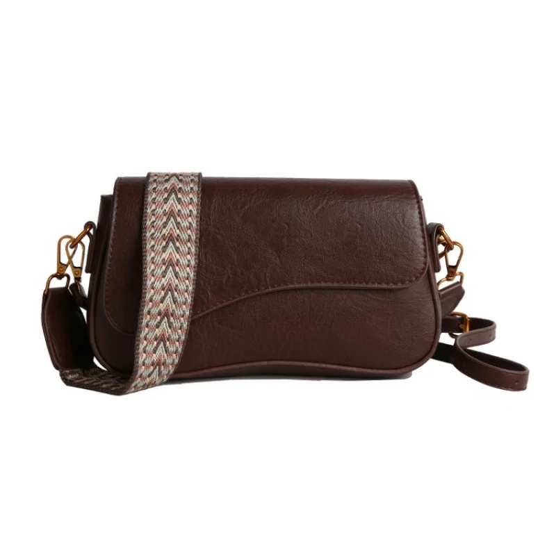 

Women's Handbag Leather With Crossbody Strap Classic Elegant Shoulder Bag By Famous Designer For Luxury Brand