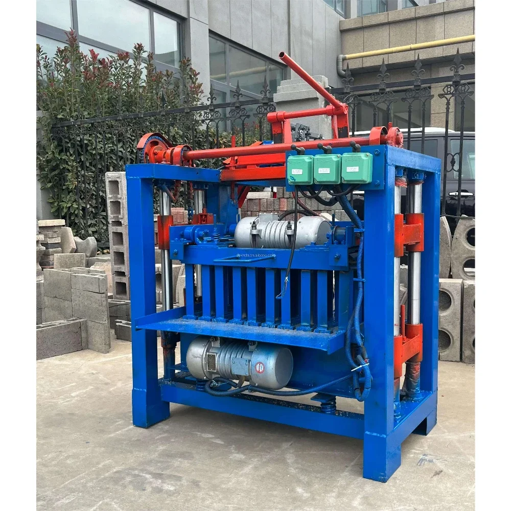 آلة تصنيع البلوك الخرسانية الصغيرة ذات السعر المنخفض للغاية، آلة تصنيع الطوب المجوف الأسمنتي اليدوية، إنتاج أدوات الطحن