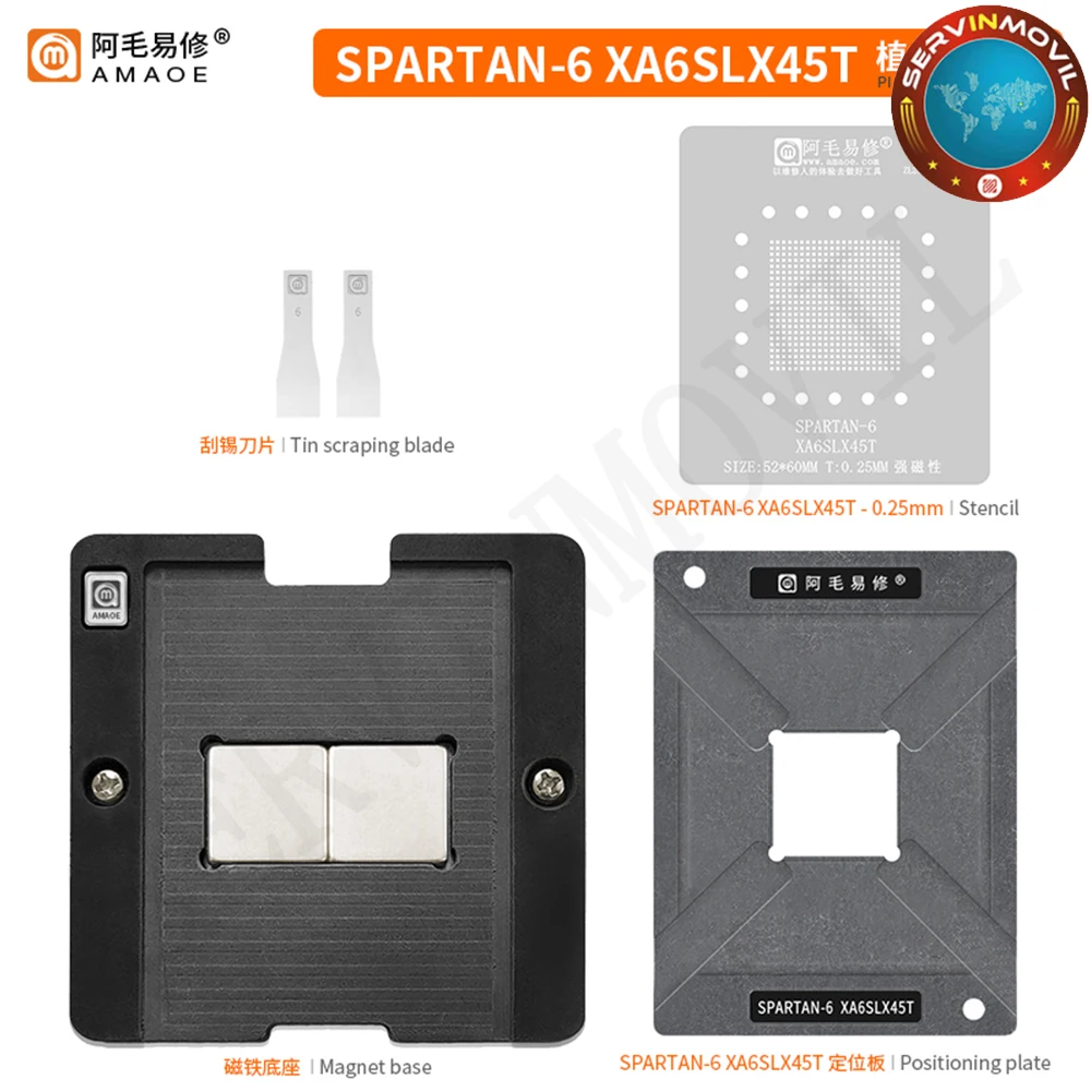Amaoe-Kits de plataforma de plantillas BGA Reballing para GF-EMP9S-A-A3, SPARTAN-6, XA6SLX45T, Chipset IC