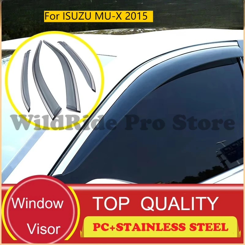 

Car Interior Accessories Door Visor for ISUZU MU-X 2015 Car Window Deflectors Rain Guard Rain Visor