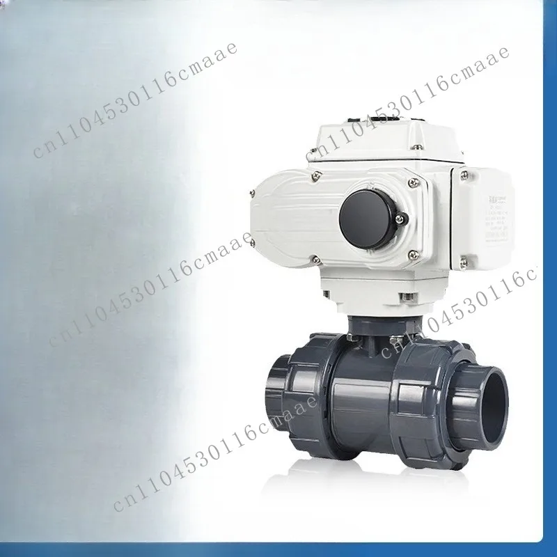 UPVC Electric Ball Valve, Two-way Plastic Ball Valve, Quick-loading Double-controlled , Internet of Things Remote Control