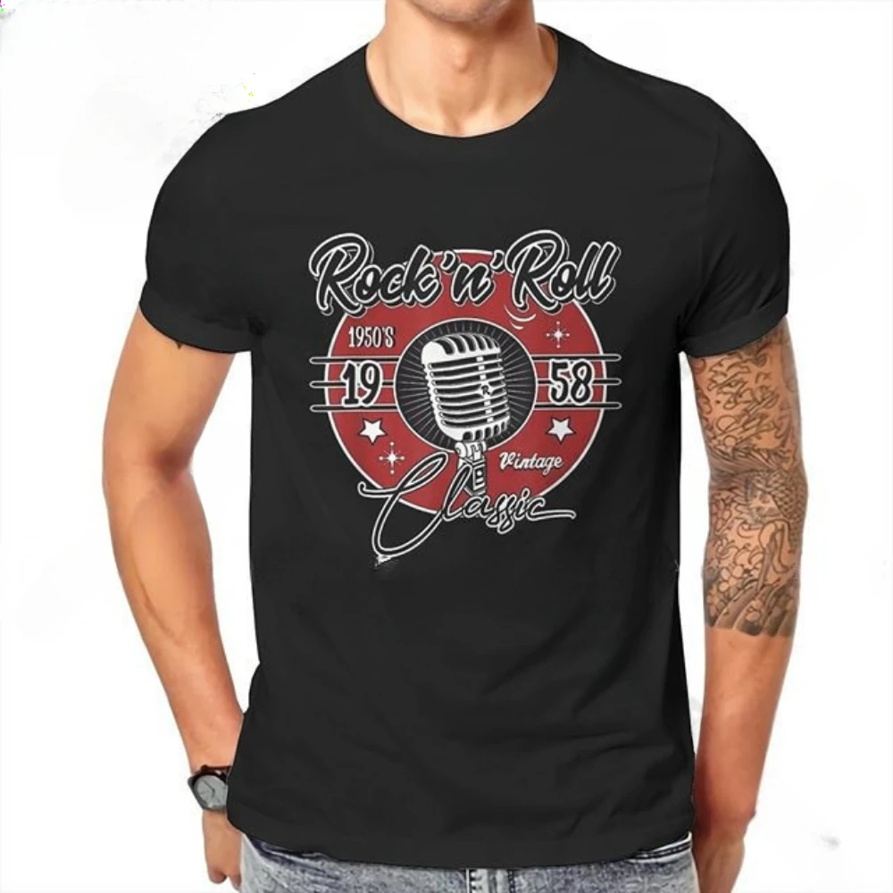 American Rockabilly Band Fans Hipster Streetwear Breathable Boy Girl Men Casual T Shirt Fashion Stray Cats Rock Classic Tshirt