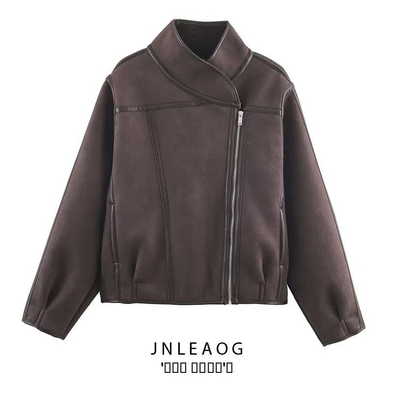 

Faionable двусторонняя верхняя одежда Jaet для женщин, осеннее новое универсальное женское пальто Sli Design Sense JNLEAOG